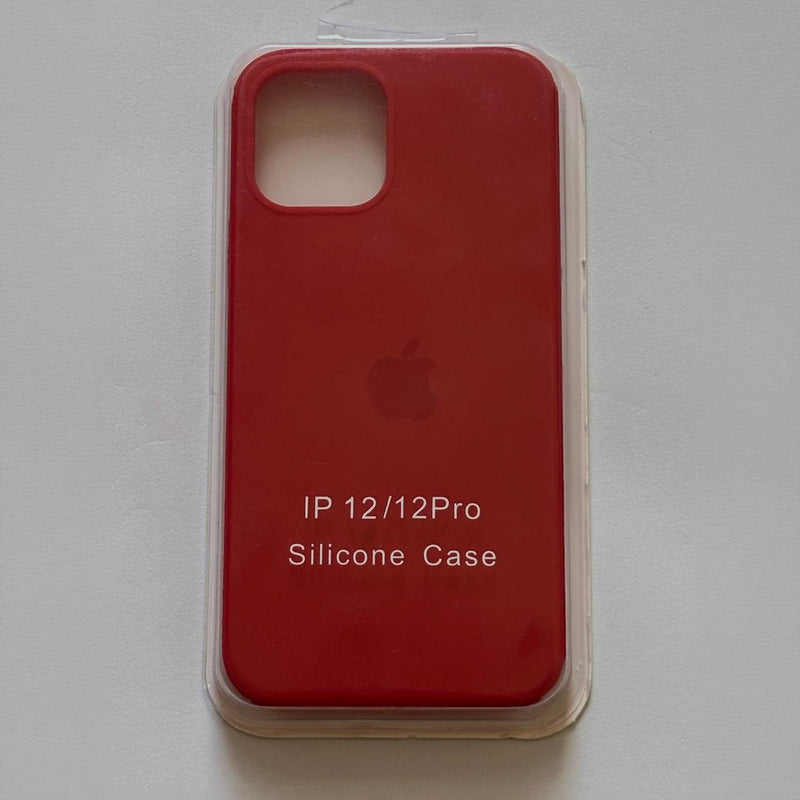 Capa Silicone Vermelha e Preta para iPhone 12 / 12 Pro – Proteção e Ajuste Preciso
