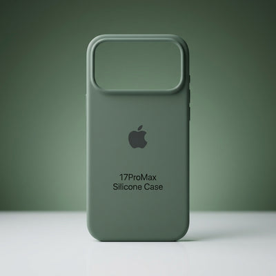 Capa Silicone Verde para iPhone 17 Pro Max – Proteção com Ajuste Preciso