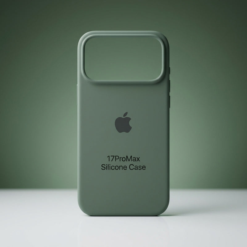 Capa Silicone Verde para iPhone 17 Pro Max – Proteção com Ajuste Preciso