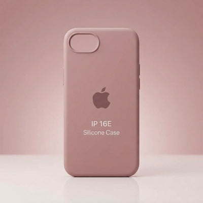 Capa Silicone Premium Nude para iPhone 16E