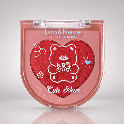 Paleta de Blush Cute Bear Coração Shine -  Lua&Neve
