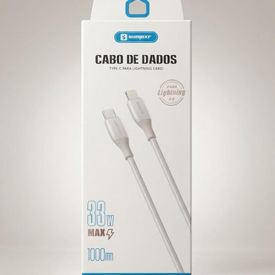 Cabo Lightning para iPhone 33W 1 Metro – Carregamento Rápido
