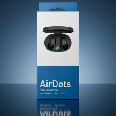 Fone de Ouvido Bluetooth AirDots Sem Fio com Case de Carregamento