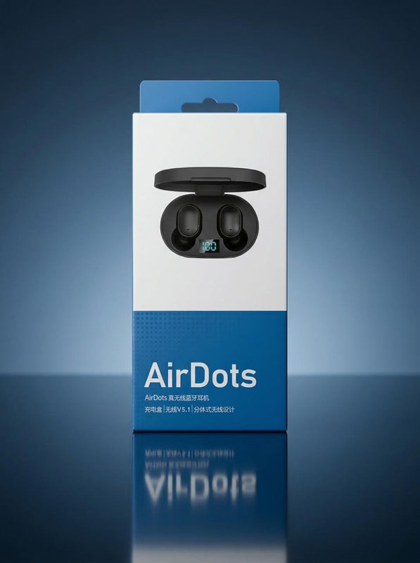 Fone de Ouvido Bluetooth AirDots Sem Fio com Case de Carregamento