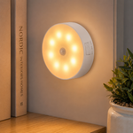 Lâmpada LED com Sensor de Presença USB Magnética – Branco Frio/Quente