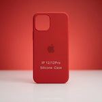 Capa Silicone Vermelha e Preta para iPhone 12 / 12 Pro – Proteção e Ajuste Preciso