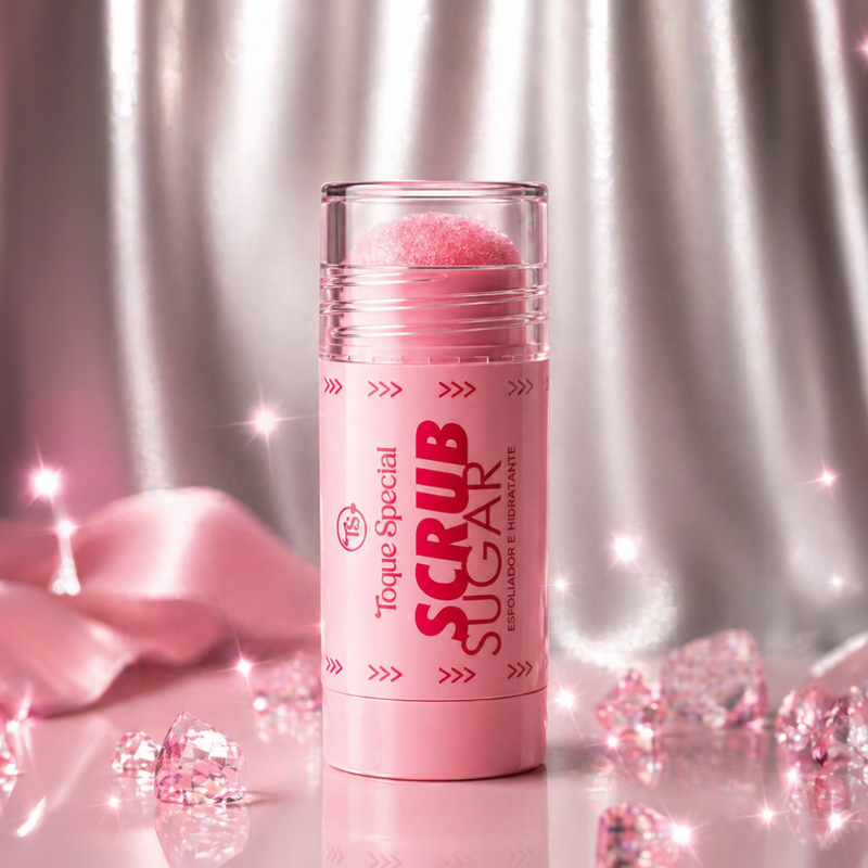 Esfoliante e Hidratante Labial Scrub Sugar Bastão Toque Especial