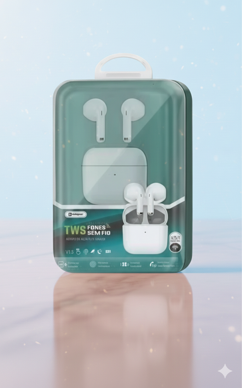 Fone de Ouvido TWS Bluetooth Sem Fio - SUMEXR SIX-31