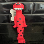 Brinquedo para Cachorro em Látex com Apito – Dinossauro Vermelho