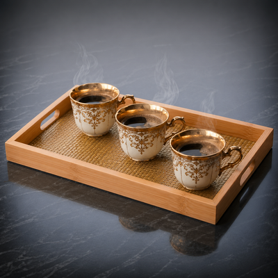 Bandeja Decorativa com Base Texturizada