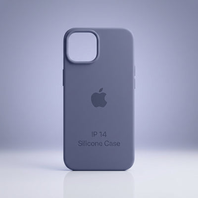 Capa Silicone Premium Cinza para iPhone 14