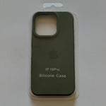 Capa Silicone Premium Verde Escuro para iPhone 16 Pro