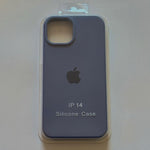 Capa Silicone Premium Cinza para iPhone 14