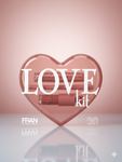 Kit Presente Love Rosa da Fran em Formato de Coração (Necessaire + Acessórios)