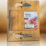 Kit Tábua para Queijos MDF com Utensílios 3 Peças – Casita