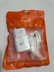 Kit Carregador Turbo 3.1A Bivolt com Cabo USB – Eletro EL-4015-TY