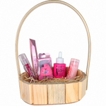 Kit Maquiagem Completo – Sérum Facial Retinol, Máscara de Cílios, Gloss Labial, Esfoliante Labial, Espelho, Esponja para maquiagem e Sacola Personalizada Cortesia